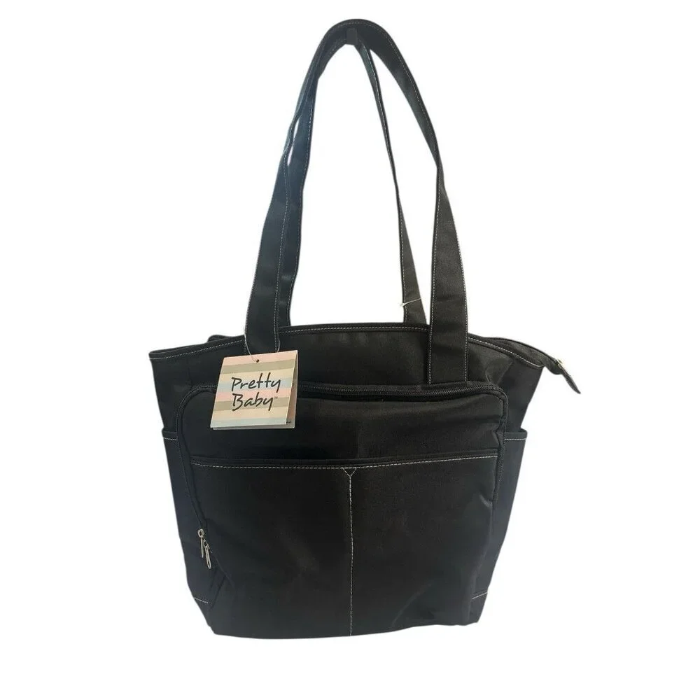Pretty Baby Diaper Bag & Changing Pad New Black